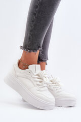 Women's High Platform Sports Shoes White Bexley 31170-21 цена и информация | Спортивная обувь, кроссовки для женщин | pigu.lt