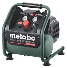 Аккумуляторный компрессор Power 160-5 18 LTX BL OF, каркас, Metabo цена и информация | Механические инструменты | pigu.lt