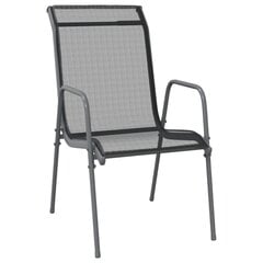 Sodo kėdės, pilkos, 2 vnt. kaina ir informacija | Lauko kėdės, foteliai, pufai | pigu.lt