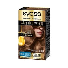 Ilgalaikiai dažai Olio Intense Syoss Nº 6,80 Karamelinis šviesus kaina ir informacija | Plaukų dažai | pigu.lt