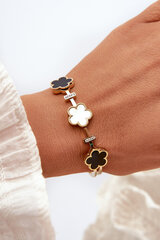 Women's Bracelet With Flowers Stainless Steel Gold 31282-uniw цена и информация | Женские браслеты | pigu.lt