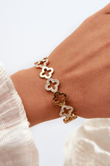 Women's Bracelet Adorned with Zirconia Stainless Steel Gold 31286-uniw цена и информация | Женские браслеты | pigu.lt