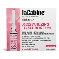 Ампулы laCabine Flash Hair Увлажняющее Гиалуроновая кислота цена и информация | Средства для укрепления волос | pigu.lt