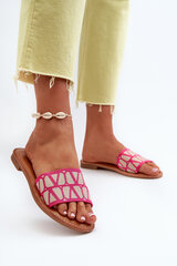 Women's Flat Heel Flip Flops in Fuchsia by Traivea 31324-21 цена и информация | Женские тапочки | pigu.lt