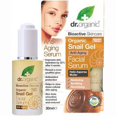 Serumas veidui su sraigių sekreto ekstraktu Dr. Organic Snail Gel, 30 ml kaina ir informacija | Veido aliejai, serumai | pigu.lt