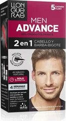 Plaukų dažai Llongueras Colouring Cream Llongueras Men Advance Semi-permanent, 5 Light Brown kaina ir informacija | Plaukų dažai | pigu.lt