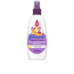 Кондиционер для выпрямления волос Johnson's Strengthening Conditioner Johnson's Gotas de Fuerza Children's Spray, 200 мл цена и информация | Средства для укрепления волос | pigu.lt