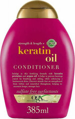 Drėkinantis plaukų kondicionierius Ogx Conditioner Anti-Breakage+ Keratin Oil, 385 ml kaina ir informacija | Balzamai, kondicionieriai | pigu.lt
