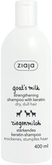 Ožkų pieno šampūnas su keratinu Ziaja, 400 ml kaina ir informacija | Šampūnai | pigu.lt