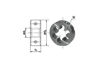 FANAR ДЮЙМОВАЯ МАТРИЦА G 1/2&quot; ТРУБНАЯ РЕЗЬБА HSS 800, DIN-EN 24231 цена и информация | Механические инструменты | pigu.lt