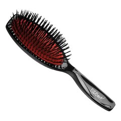 Plaukų šepetys Eurostil Gusset Brush Nylon Medium, juoda, 1 vnt. kaina ir informacija | Šepečiai, šukos, žirklės | pigu.lt