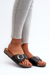 Women's Platform Sandals with Buckle Black Moaxi 31549-21 цена и информация | Женские тапочки | pigu.lt