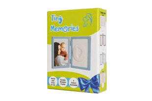 Dvigubas nuotraukų rėmelis su įspaudu Tiny Memories, rožinis kaina ir informacija | Antspaudai kūdikiams | pigu.lt