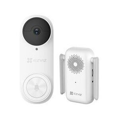 Ezviz DB2C Full HD 1080p Беспроводной видеодомофон с аккумуляторной батареей и коммуникационной консолью Белый цена и информация | Дверные звонки, глазки | pigu.lt