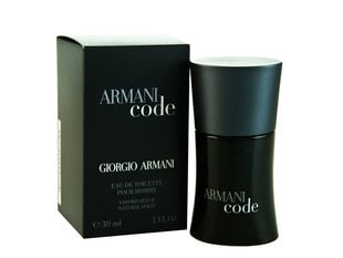 Tualetinis vanduo Giorgio Armani Code EDT vyrams, 30ml kaina ir informacija | Kvepalai vyrams | pigu.lt