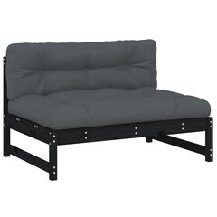 Vidurinė sofos dalis , juoda kaina ir informacija | Lauko kėdės, foteliai, pufai | pigu.lt