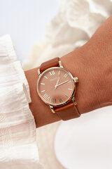 Moteriškas rudas laikrodis Ernest E97316 31712-uniw kaina ir informacija | Moteriški laikrodžiai | pigu.lt