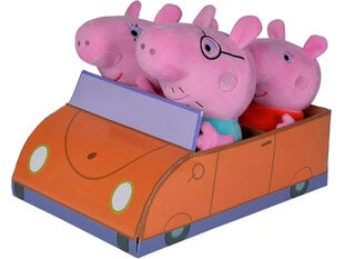 Pliušinių žaislų rinkinys automobilyje, Peppa Pig kaina ir informacija | Minkšti (pliušiniai) žaislai | pigu.lt