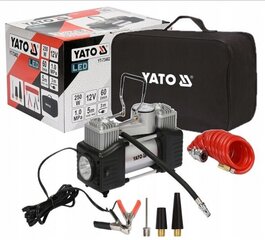 Automobilinis kompresorius Yato su LED lempa 12V/250W, YT-73462 kaina ir informacija | Kompresoriai | pigu.lt