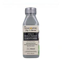 Kondicionierius Creme Of Nature Clay &amp; Charcoal Moisture Replenish, 355 ml цена и информация | Бальзамы, кондиционеры | pigu.lt