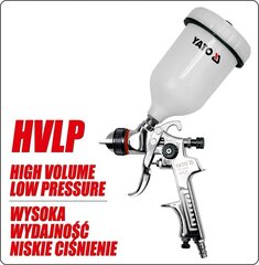 Pulverizatorius HVLP 0.6L, d-1.5 mm Yato (YT-2341) kaina ir informacija | Dažų purkštuvai | pigu.lt