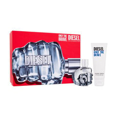 Kūno priežiūros rinkinys Diesel Only The Brave EDT vyrams: tualetinis vanduo 50 ml + dušo gelis 75 ml kaina ir informacija | Kvepalai vyrams | pigu.lt