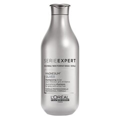 Geltonus plaukų tonus neutralizuojantis šampūnas šviesintiems plaukams L'Oreal Professionnel Serie Expert Silver 300 ml kaina ir informacija | Šampūnai | pigu.lt