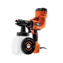 Elektrinis dažų purkštuvas Black&amp;Decker HVLP200, 400 W, be akumuliatoriaus ir įkroviklio цена и информация | Распылители краски | pigu.lt