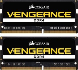 Corsair Vengeance, 8 ГБ (2x4 ГБ), DDR4, 2666 МГц (CMSX8GX4M2A2666C18) цена и информация | Оперативная память (RAM) | pigu.lt