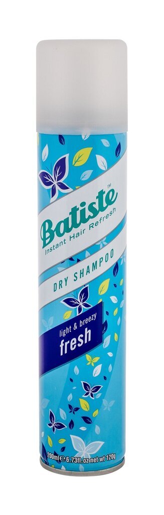 Sausas plaukų šampūnas Batiste Fresh, 200 ml kaina ir informacija | Šampūnai | pigu.lt