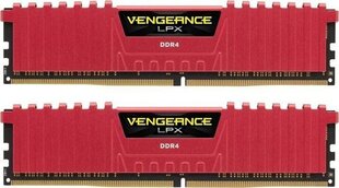 Corsair Vengeance LPX, DDR4, 8 Гбайт, 3200 МГц, CL16 (CMK8GX4M1E3200C16) цена и информация | Оперативная память (RAM) | pigu.lt