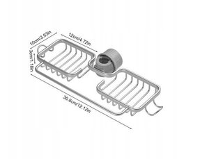 Подвесной держатель для губок и полотенец цена и информация | Кухонная утварь | pigu.lt
