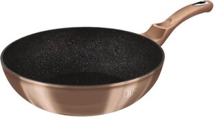 Berlinger Haus Metallic Line Wok keptuvė Rose Gold Edition, 30 cm kaina ir informacija | Keptuvės | pigu.lt