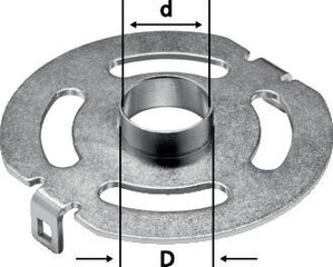 Копировальное кольцо Festool KR-D 24,0/OF 1400 492183 цена и информация | Фрезы | pigu.lt