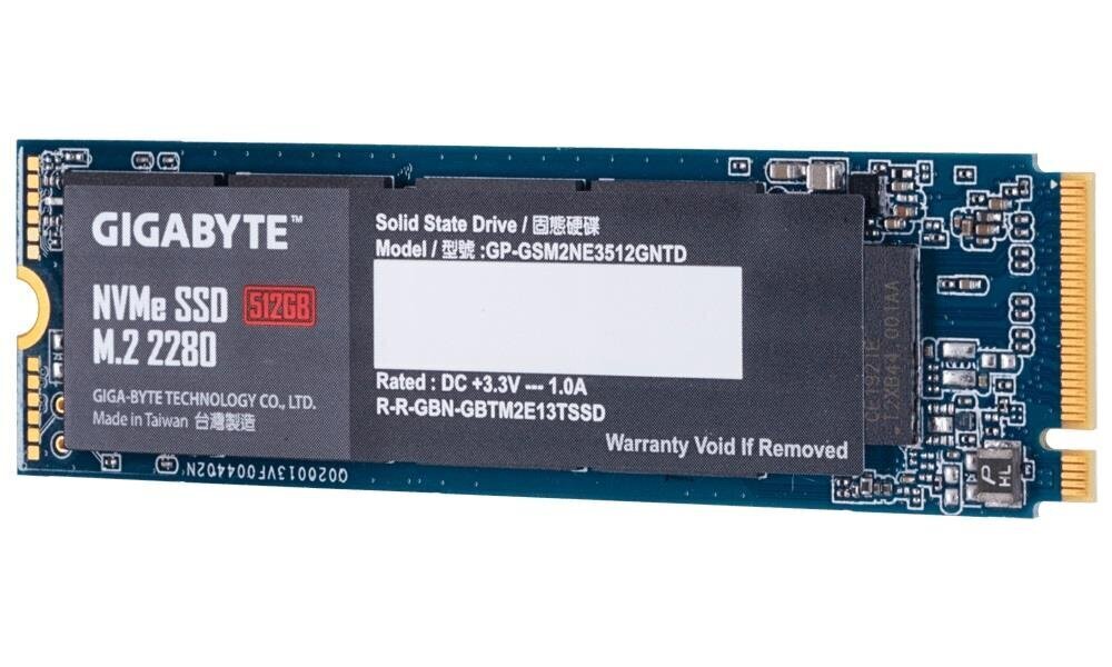 Drive Gigabyte GP-GSM2NE3512GNTD (512 GB ; M.2; PCIe NVMe 3.0 x4) цена и информация | Vidiniai kietieji diskai (HDD, SSD, Hybrid) | pigu.lt