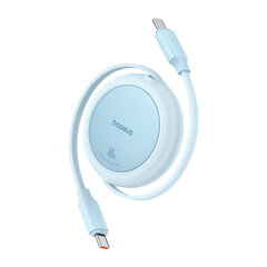 Baseus Free2Pull Mini USB-C to USB-C 60W USB cable, 1m (blue) kaina ir informacija | Laidai telefonams | pigu.lt