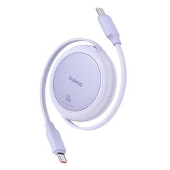 Baseus Free2Pull Mini USB-C to USB-C 60W USB cable, 1m (purple) kaina ir informacija | Laidai telefonams | pigu.lt