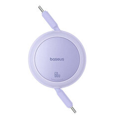 Baseus Free2Pull Mini USB-C to USB-C 60W USB cable, 1m (purple) kaina ir informacija | Laidai telefonams | pigu.lt