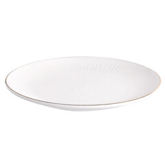 Alessia golden pietų lėkštė , 25 cm kaina ir informacija | Indai, lėkštės, pietų servizai | pigu.lt