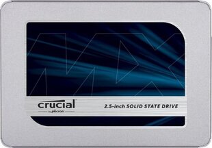 Crucial MX500 250GB SATA3 (CT250MX500SSD1) kaina ir informacija | Vidiniai kietieji diskai (HDD, SSD, Hybrid) | pigu.lt