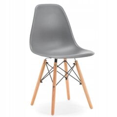 4-ių kėdžių komplektas Enzo, pilkas kaina ir informacija | Virtuvės ir valgomojo kėdės | pigu.lt