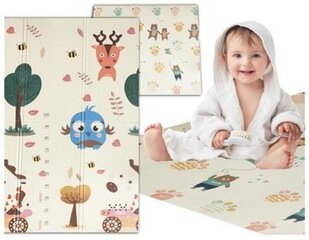 Складной образовательный двусторонний пенопластовый коврик HAPPY KIDDO® Foam XXL цена и информация | Развивающие коврики | pigu.lt