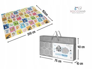 Двусторонний тренировочный коврик Bocioland, 150х200 см цена и информация | Развивающие коврики | pigu.lt