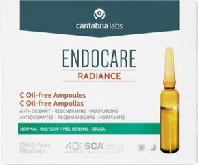 Ampulės Endocare Radiance C Oil-Free, 10 vnt. kaina ir informacija | Veido aliejai, serumai | pigu.lt