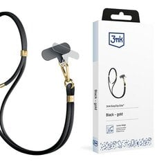 3MK EasyClip Elite Black (gold) Smycz do telefonu kaina ir informacija | Telefono laikikliai | pigu.lt