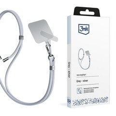 3MK EasyClip Grey (silver) Smycz do telefonu kaina ir informacija | Telefono laikikliai | pigu.lt