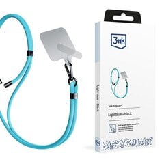 3MK EasyClip Light Blue (black) smycz do telefonu kaina ir informacija | Telefono laikikliai | pigu.lt