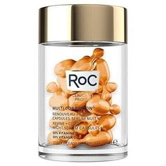 Naktinis veido serumas su vitaminu C RoC Multi Correxion Revive &amp; Glow 30 x 0,35 ml kaina ir informacija | Veido aliejai, serumai | pigu.lt