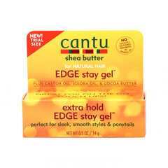 Plaukų gelis Cantu Shea Butter for Natural Hair Edge Stay, 14g kaina ir informacija | Plaukų formavimo priemonės | pigu.lt