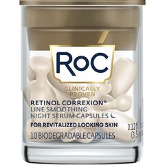 Naktinis veido serumas RoC Retinol Correxion, 10 kapsulių kaina ir informacija | Veido aliejai, serumai | pigu.lt